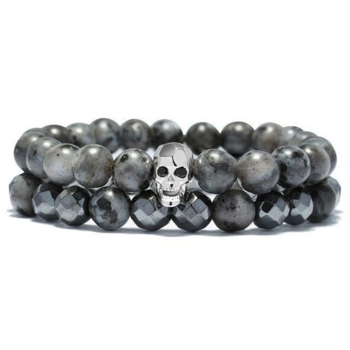 Inner Peace Skull Bracelet (Beads)